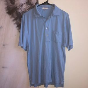 COPY - Peter Millar Golf Polo Shirt Size Medium Solid Blue